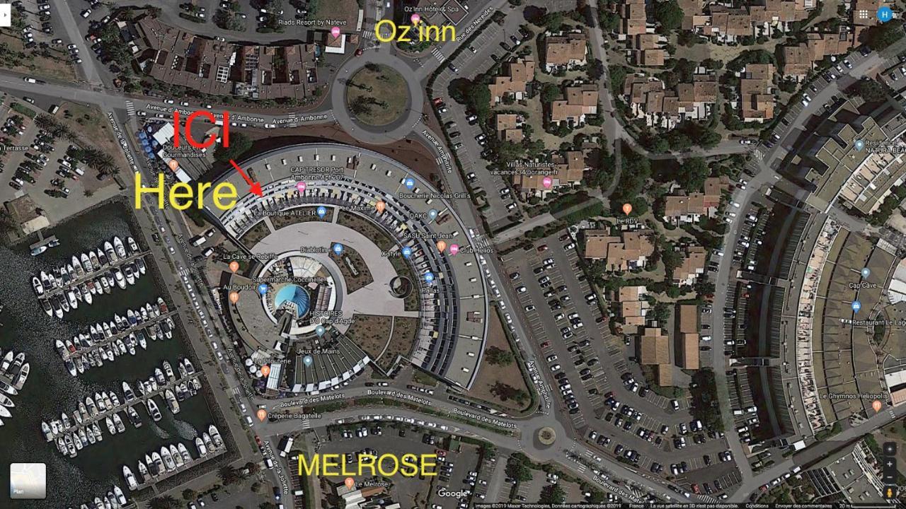 207 Cap D'agde Naturiste Grand T2 De Standing Avec Garage * Agde